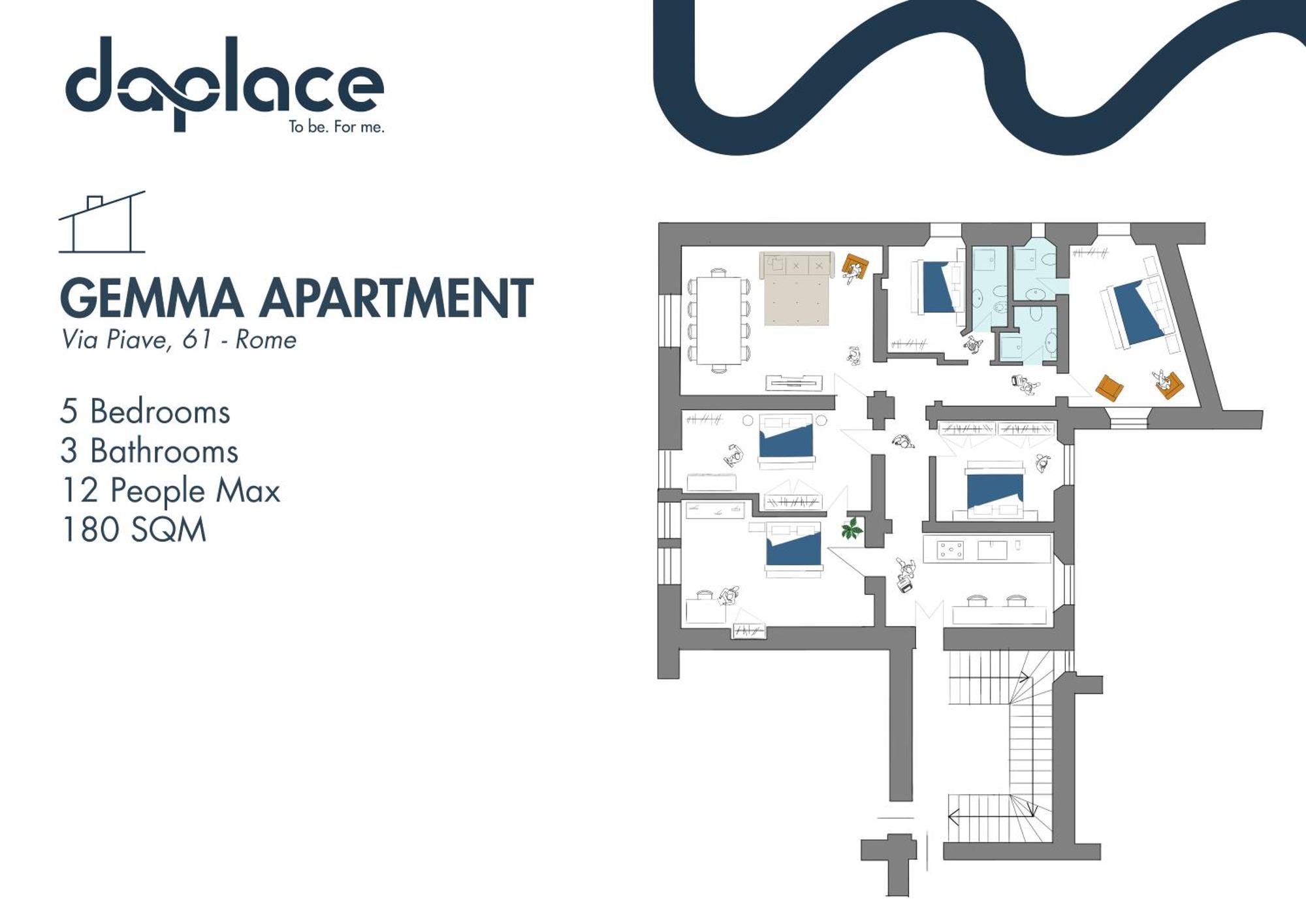 Daplace - Gemma Apartment Roma Dış mekan fotoğraf